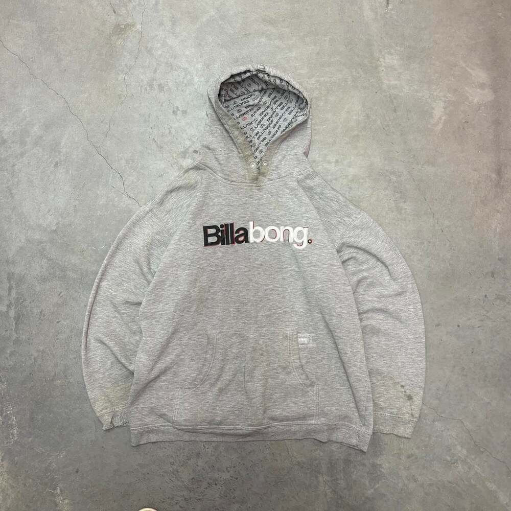 Vintage Billabong Logo Pullover Hoodie